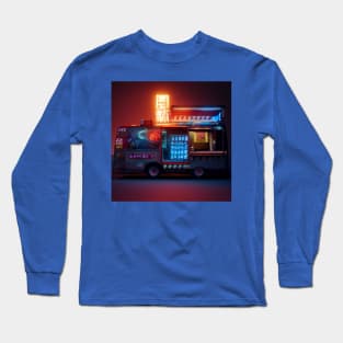 Cyberpunk Tokyo Ramen Food Truck Long Sleeve T-Shirt